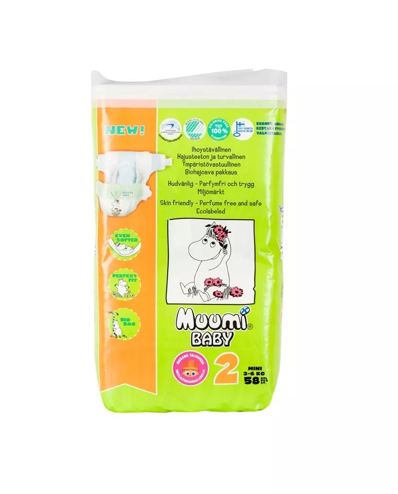 *Подгузники Muumi Mini 3-6 кг №1 (58)