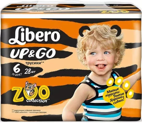 *Подгузники-трусики Libero Up&Go 6 13-20 кг №1 (28)