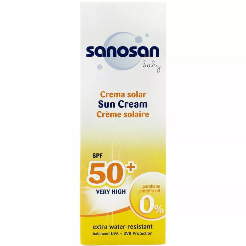 *Крем Sanosan Baby детский солнцезащитный SPF 50 75мл
