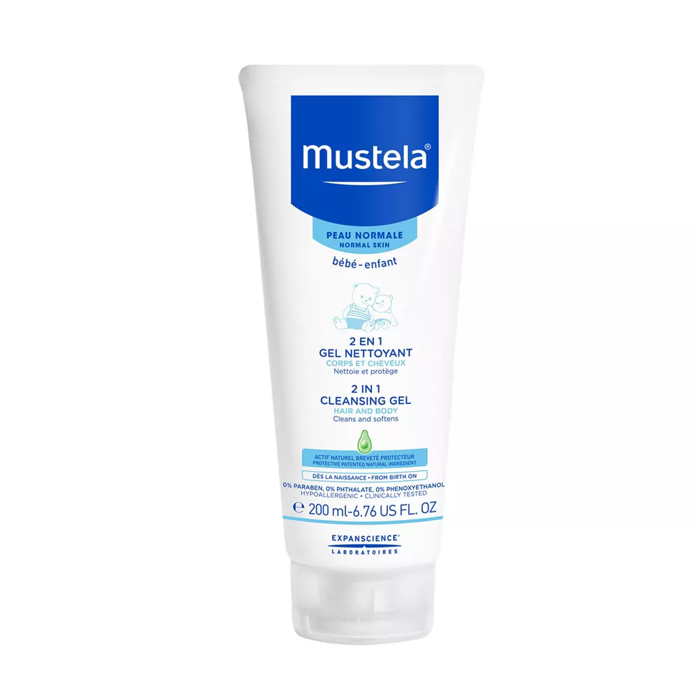 *Шампунь Mustela для головы и тела 200 мл