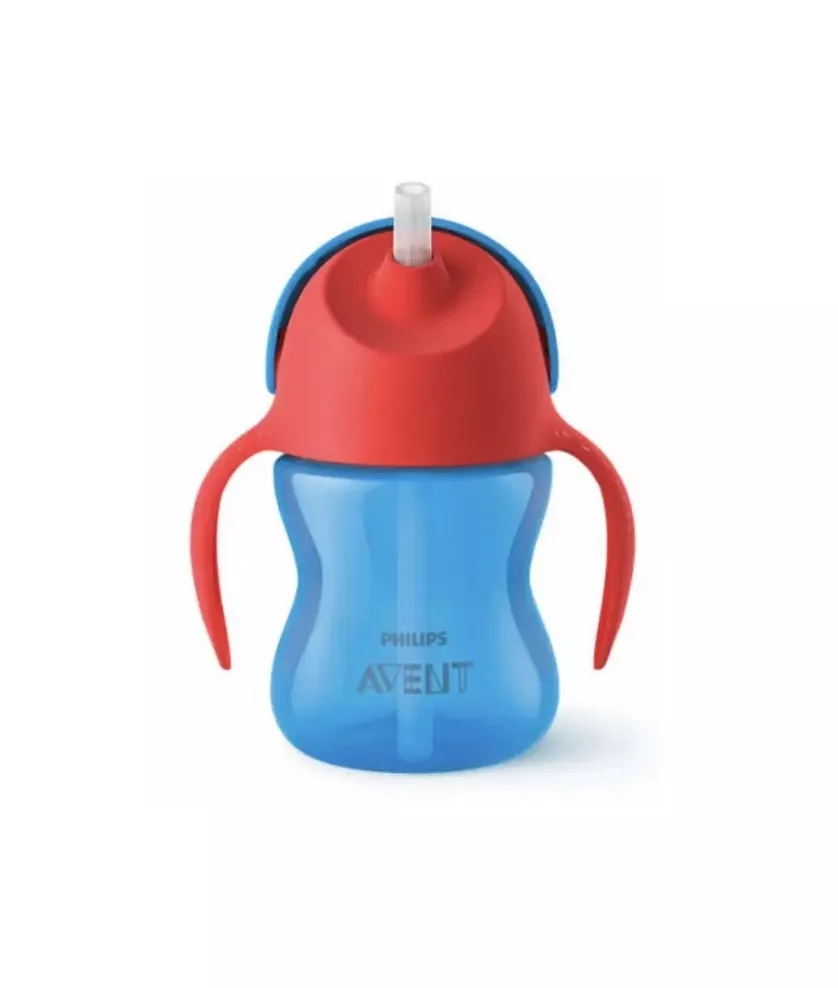 Чашка Avent 796/02 с трубочкой, девочка 9+ мес 210мл