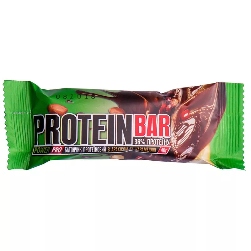 Батончик Power Pro Protein Bar 36% протеина с арахисом и карамелью 40 г