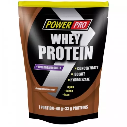 *Протеин Power Pro Whey Protein со вкусом шоколада 1 кг