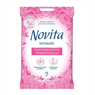 *Салфетки влажные Novita Professional д/интимной гигиены №15