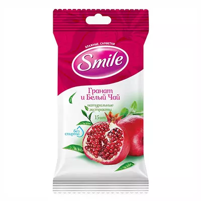 *Салфетки Smile DAILY NATURAL Фруктовый/Мужчин/Женщин №15
