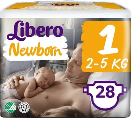 *Подгузники Libero Newborn 1 2-5кг №28