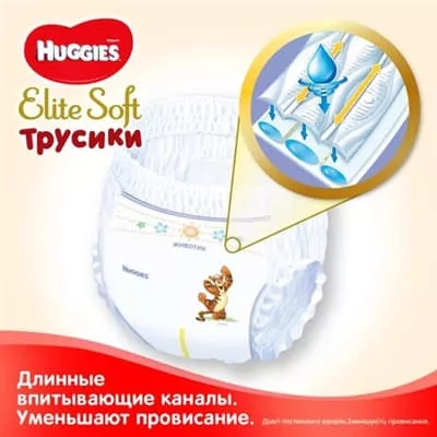 *Подгузники-трусики Хаггис Pants 3 Elite Soft №25