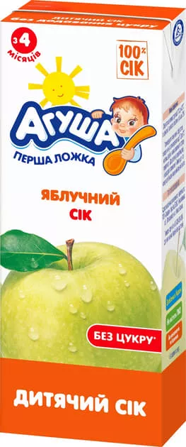 *Сок Агуша яблоко освтленный Slim ко-пакинг 0,2 л