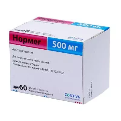 Нормег таблетки по 500 мг 60 шт.