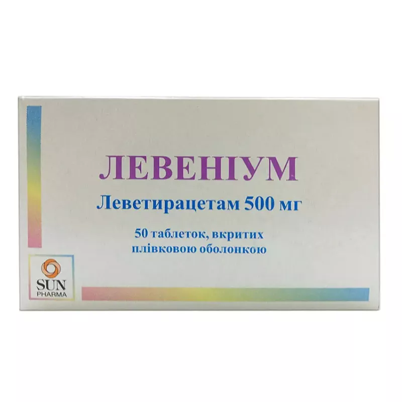 Левениум таблетки по 500 мг 50 шт. (10х5)
