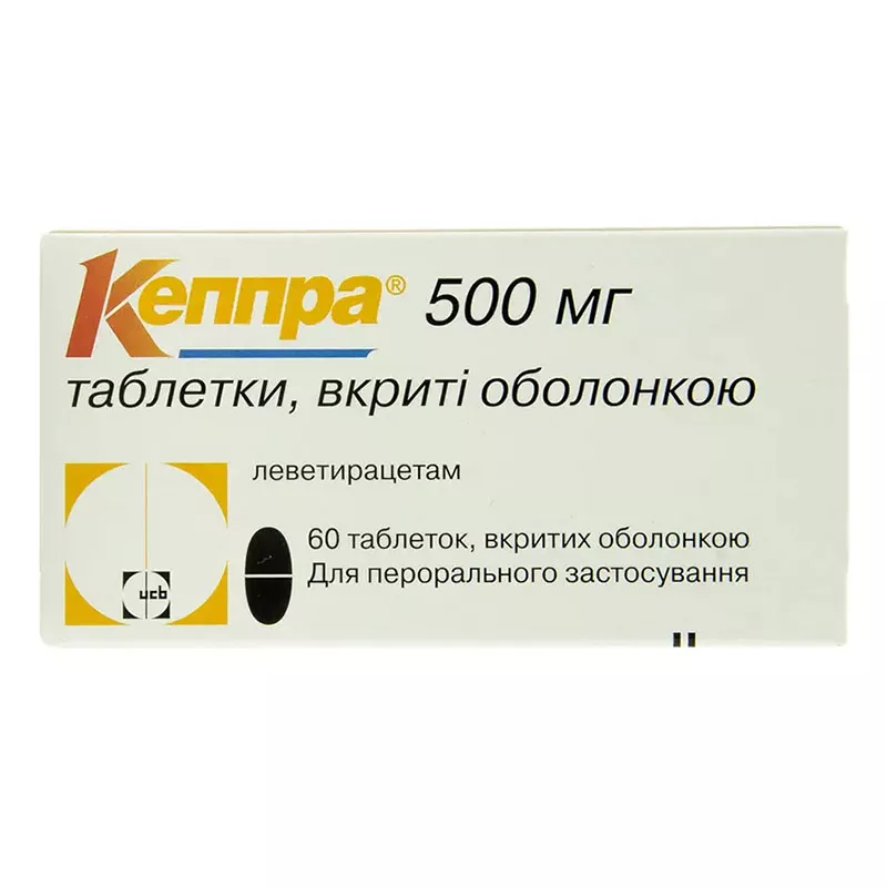 Кеппра таблетки по 500 мг 60 шт. (10х6)