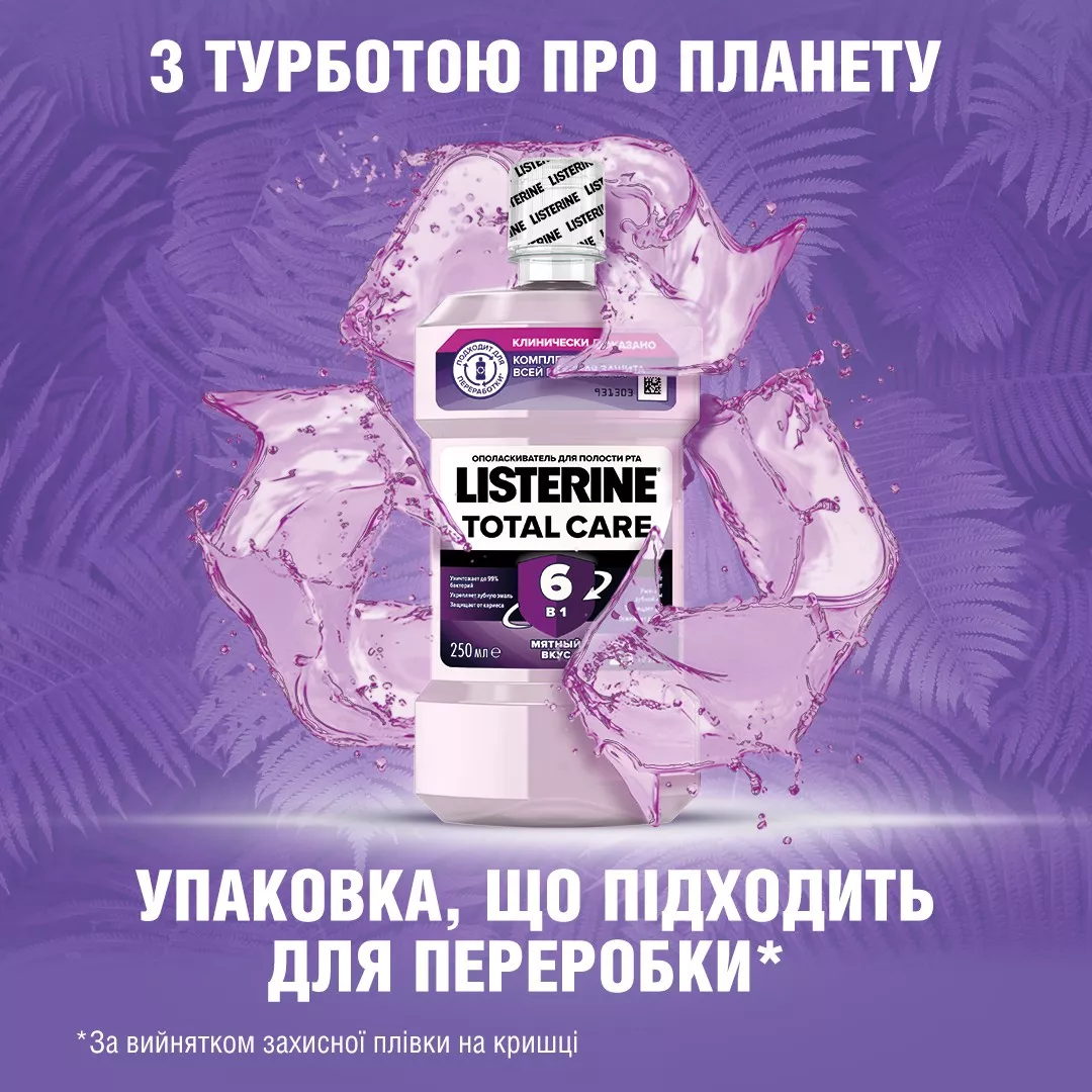 Ополаскиватель LISTERINE полости рта Тотал Care 250 мл