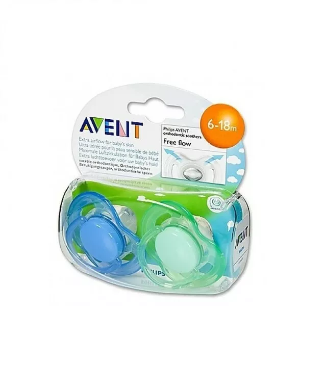 *Пустышка AVENT 8117  Дихаюча с 6-18 мес 2 шт