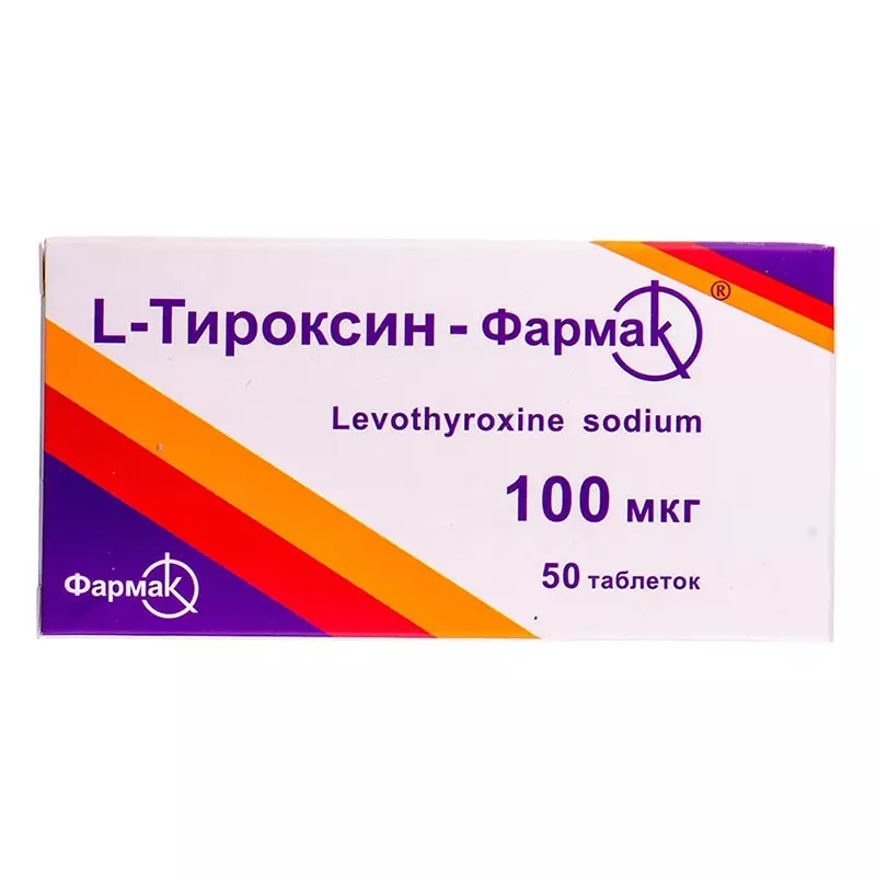 L-тироксин-Фармак таблетки по 100 мкг 50 шт. (10х5)