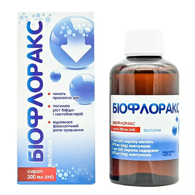 Биофлоракс сироп 670 мг/1 мл по 200 мл во флаконе