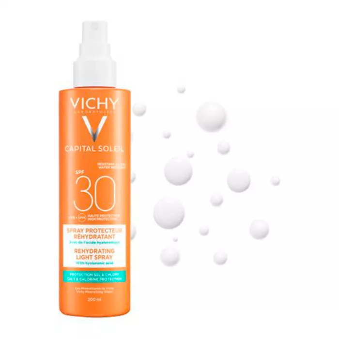 *Спрей-флюид Vichy Капиталь Солей Солнцезащ водостойкий для тела SPF 30+ 200 мл