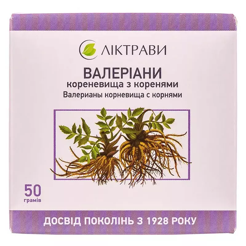 Валерианы корневище с корнями по 50 г в пачке - Лектравы