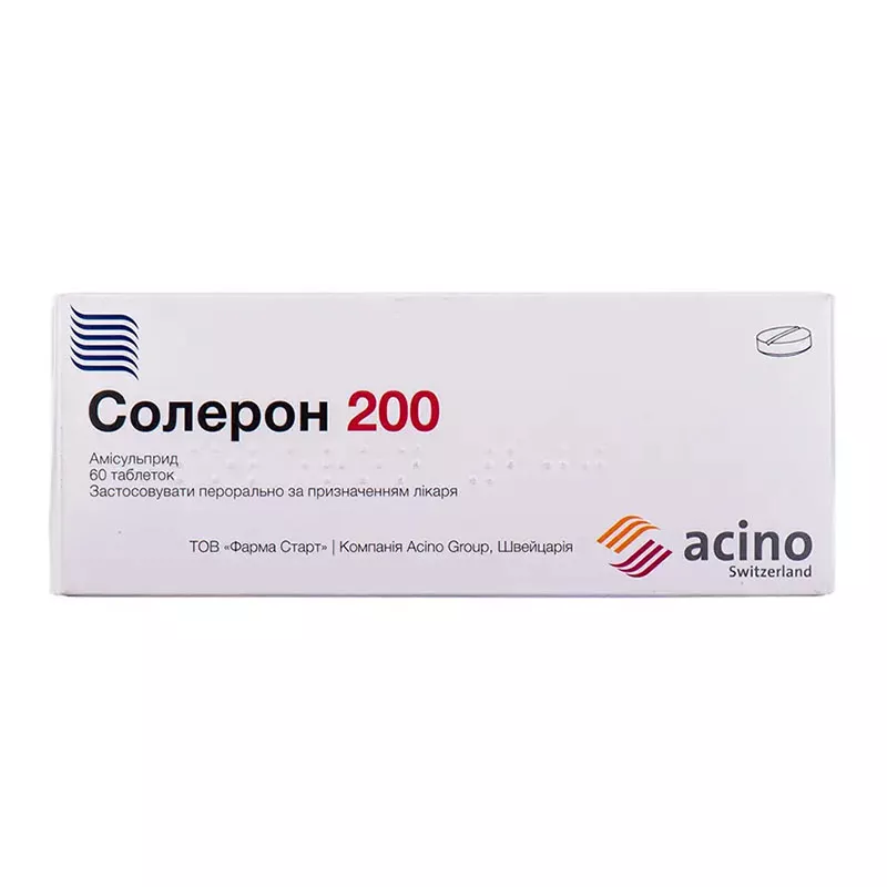 Солерон 200 таблетки по 200 мг 60 шт. (10х6)