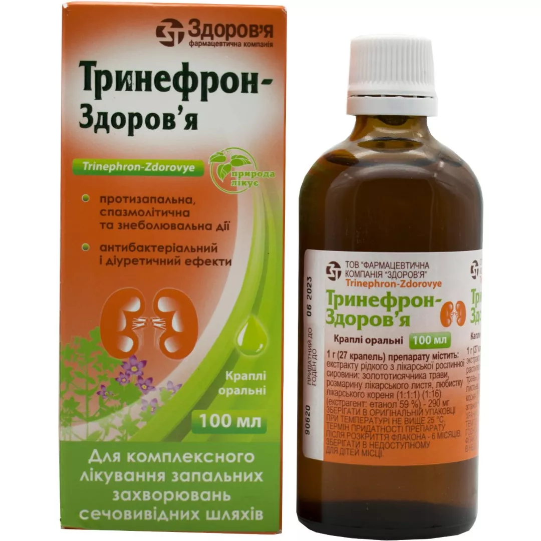 Тринефрон-Здоровье капли по 100 мл во флаконе