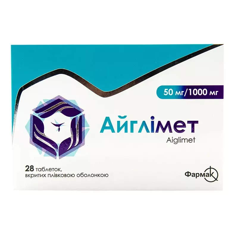 Айглимет табл.п/пл.об. 50мг/1000мг №28