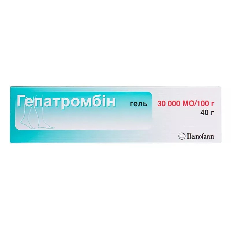 Гепатромбин гель 30000 МЕ/100 г по 40 г в тубах