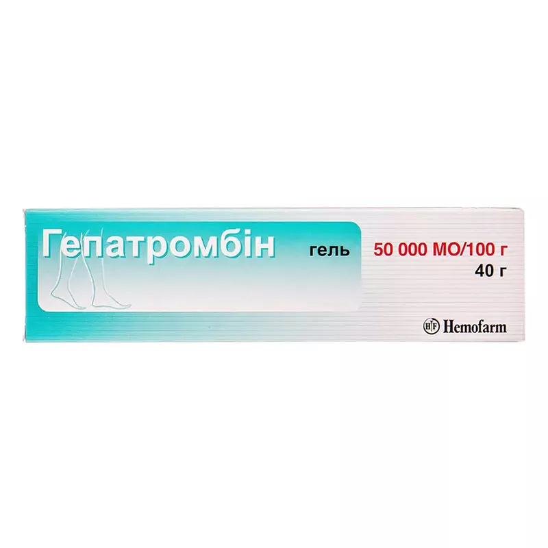 Гепатромбин гель 50000 МЕ/100 г по 40 г в тубах