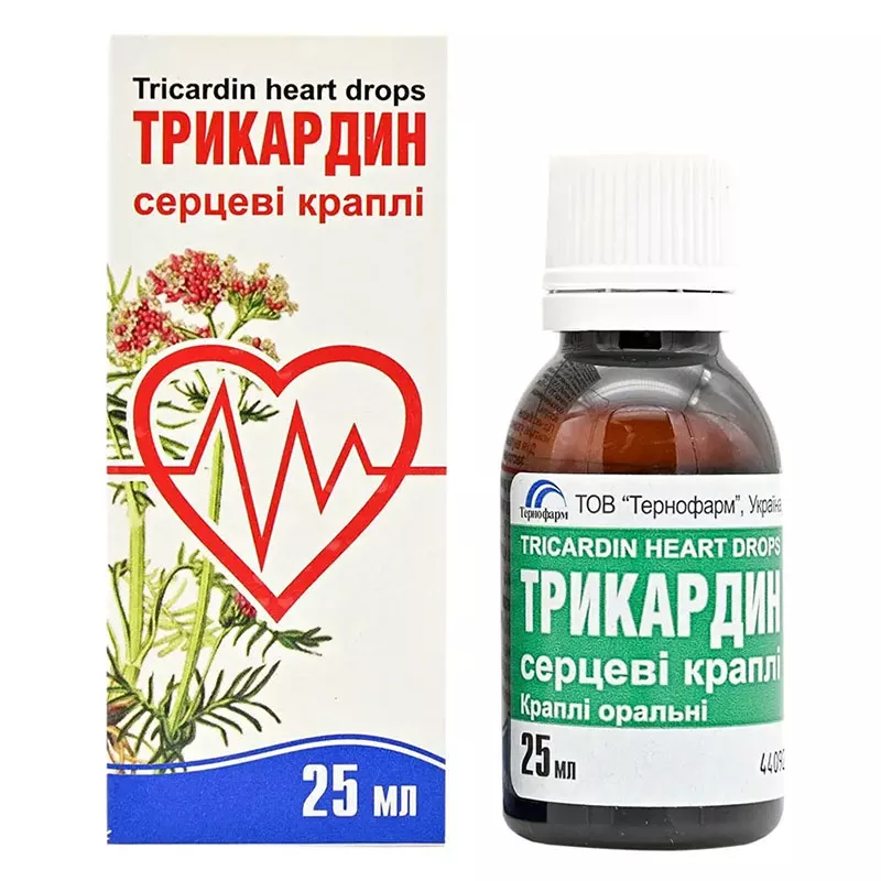 Трикардин капли по 25 мл во флаконе - Тернофарм