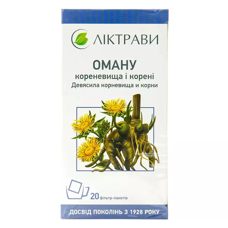 Девясила корневища с корнями по 4 г в фильтр-пакетиках 20 шт. - Лектравы
