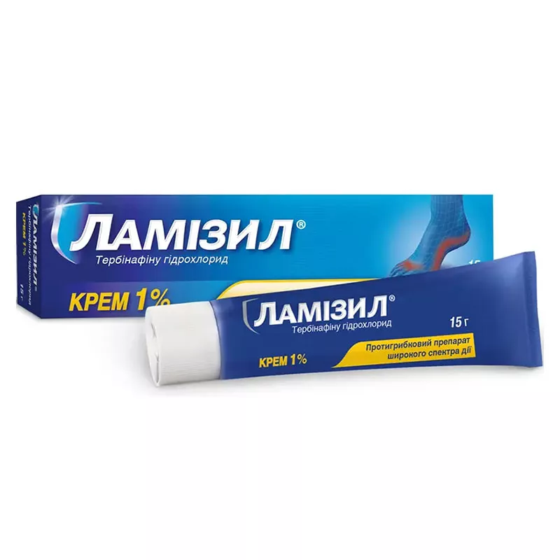 Ламизил крем 1% по 15 г в тубах