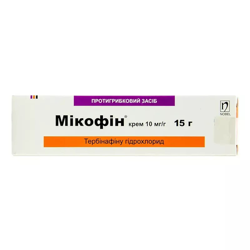 Микофин крем 10 мг/г по 15 г в тубах