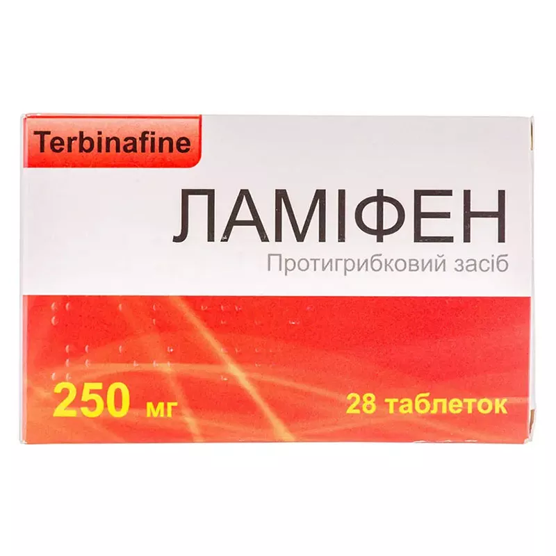 Ламифен таблетки по 250 мг 28 шт. (7х4)