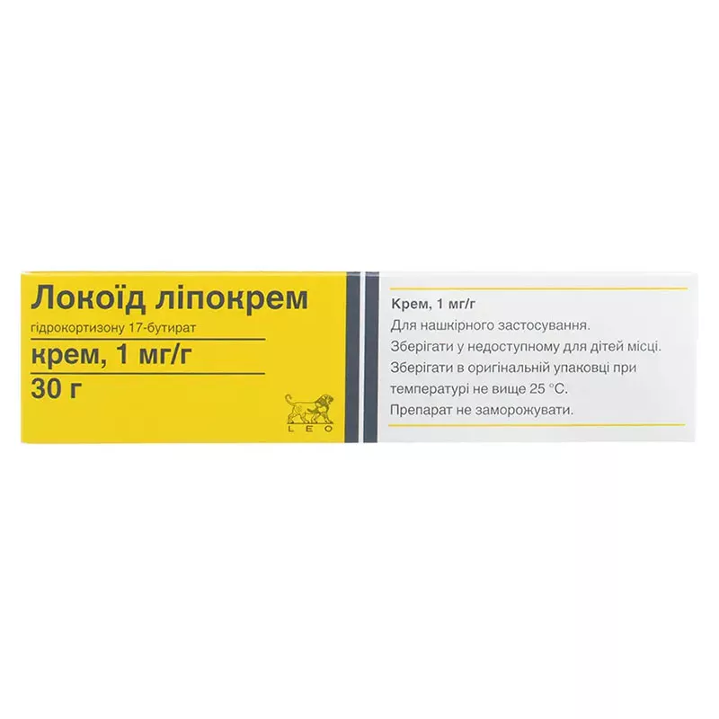 Локоид липокрем крем 1 мг/г по 30 г в тубах