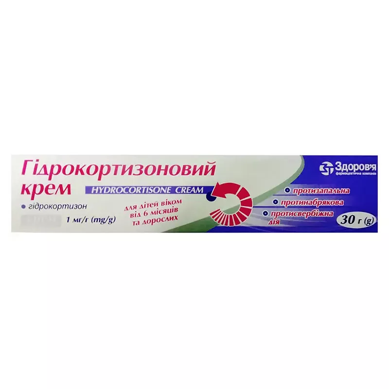 *Гидрокортизоновый крем 1мг/г туб.30г Здоровье