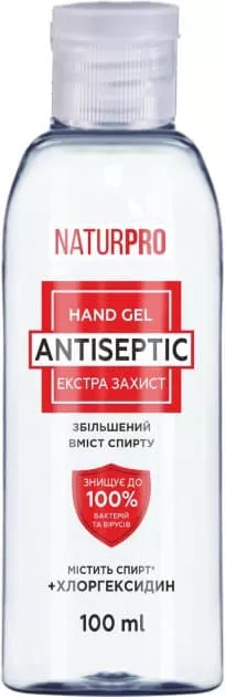 *Антисептический гель д/рук Экстра защита Naturpro 100мл