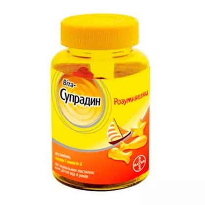 Супрадин Умняшки жевательные пастилки №30