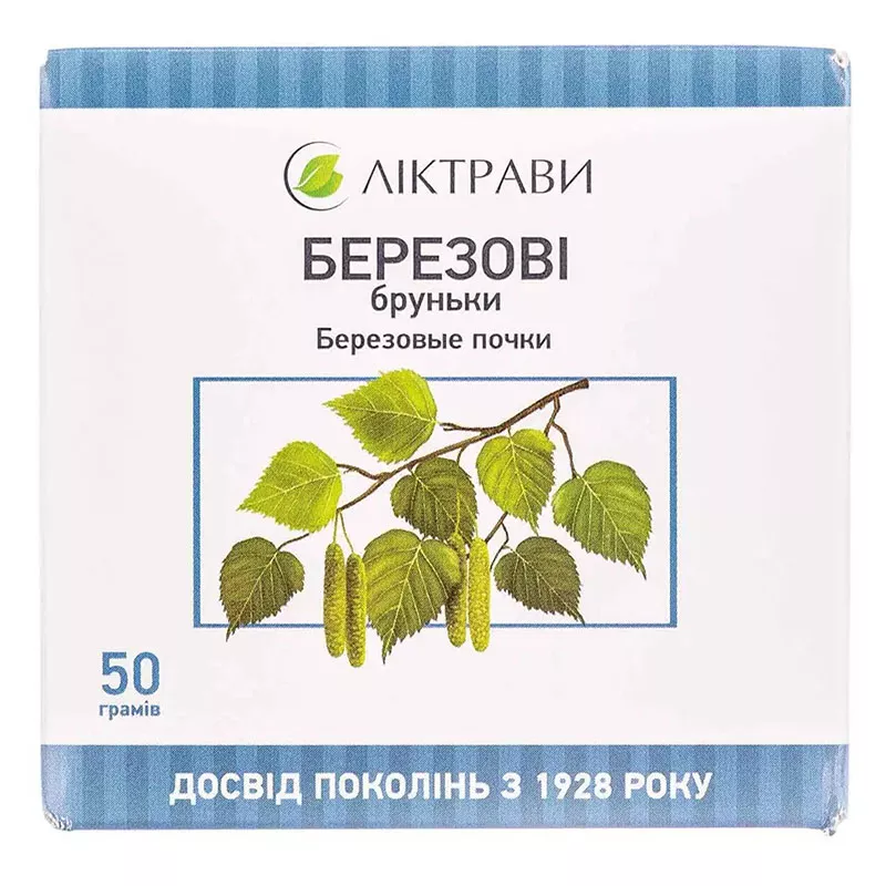 Березовые почки по 50 г в пачке - Лектравы