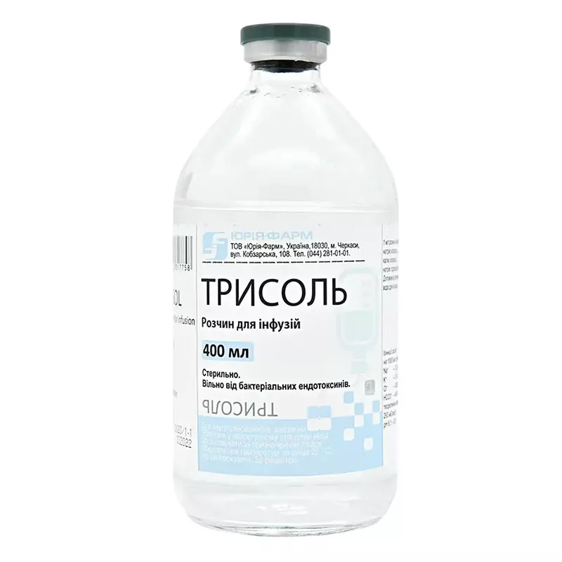 Трисоль раствор для инфузий по 400 мл в бутылке - Юрия-фарм