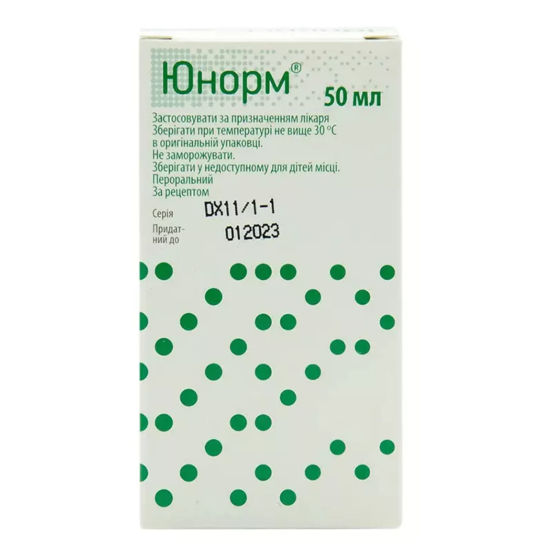 Юнорм сироп 4 мг/5 мл по 50 мл во флаконе 1 шт.