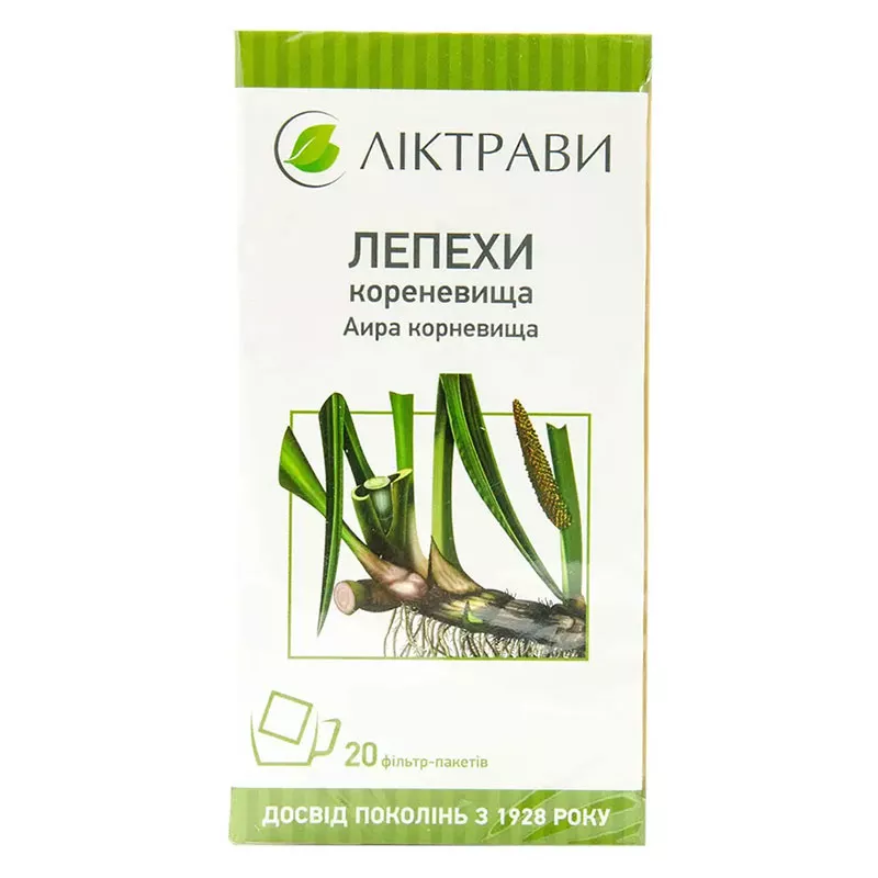 Аира корневища по 1.5 г в фильтр-пакетиках 20 шт. - Лектравы