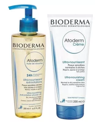 *Набор Bioderma Атодерм Масло для душа 200мл+Крем Атодерм 200 мл