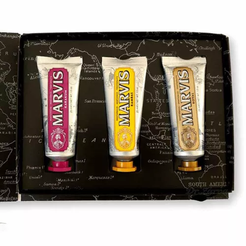 *Набор Подарочный Marvis с зубными пастами трех вкусов Royal, Karakum, Rambas 3x25мл