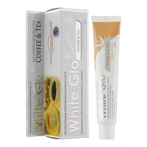 Зубная паста White Glo отбеливающая Чай и Кофе 100г