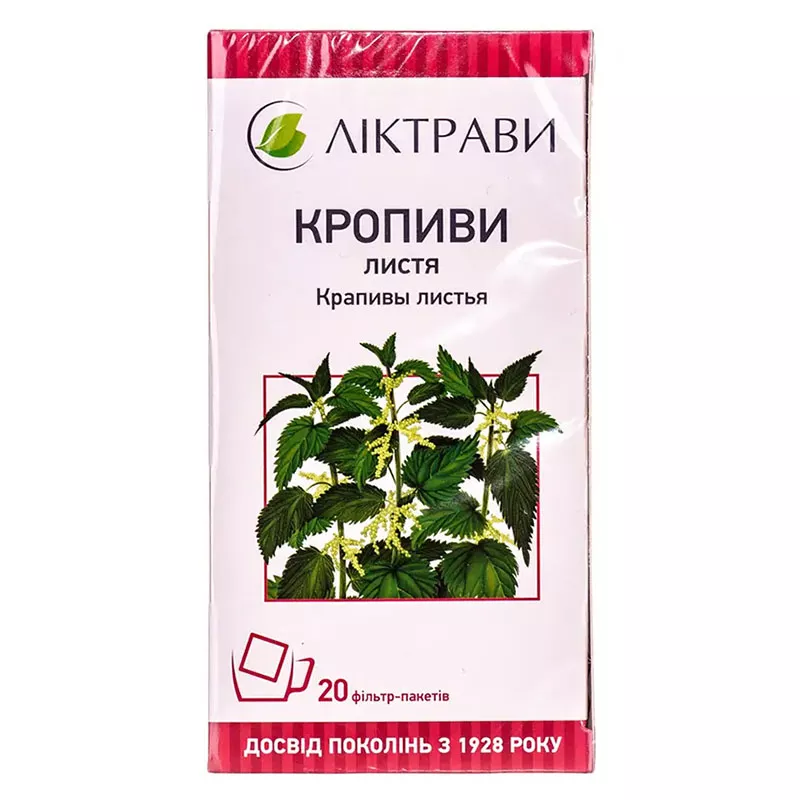 Крапивы листья по 1.5 г в фильтр-пакетиках 20 шт. - Лектравы