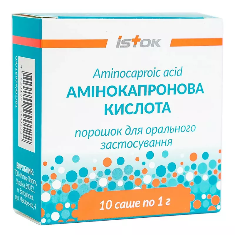 Аминокапроновая кислота порошок по 1 г в саше 10 шт. - Исток
