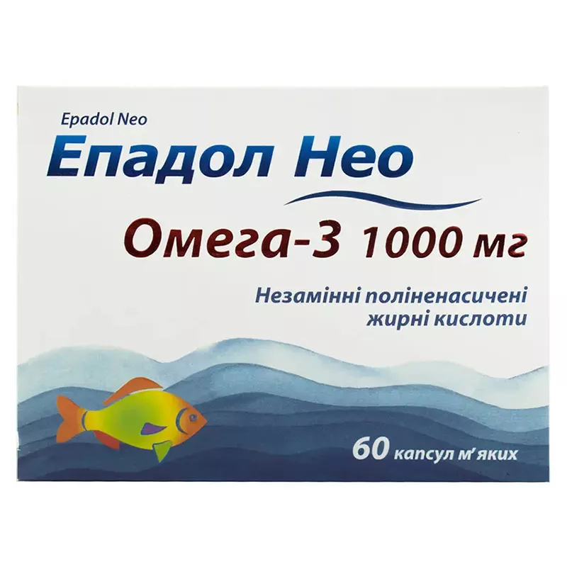 Эпадол Нео капсули по 1 г 60 шт. (10х6)