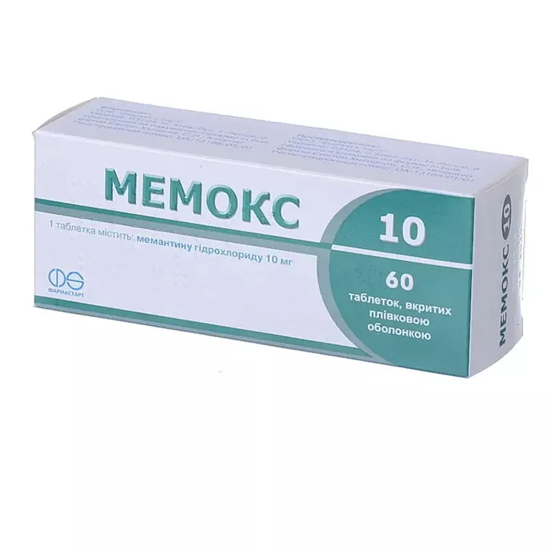 Мемокс 10 таблетки по 10 мг 60 шт. (10х6)