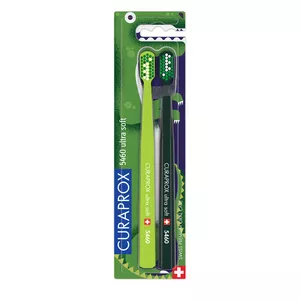*Зубная щетка Curaprox Набор ultrasoft d 0,10 мм 2 шт (CS5460/2 Design 2021)
