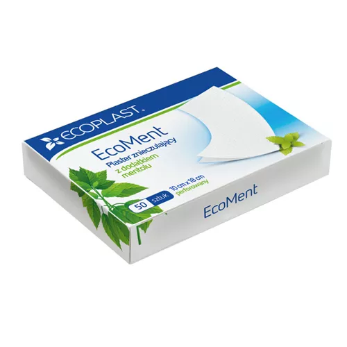 *Лейкопластырь ECOPLAST Перцовый с ментолом перфорированный 10*18см