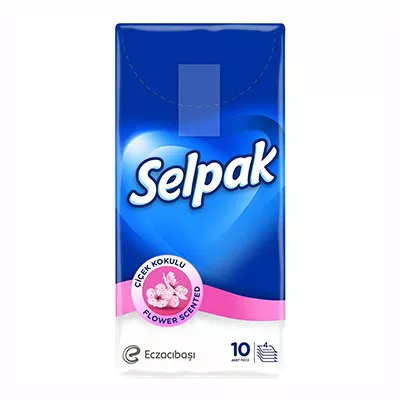 *Платочки Selpak носовые ароматизированные №10