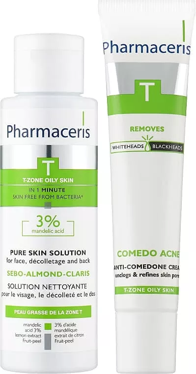 *Набор Pharmaceris T (Крем от прыщей COMEDO ACNE 40 мл + Лосьон T Sebo Almond Claris 80 мл)